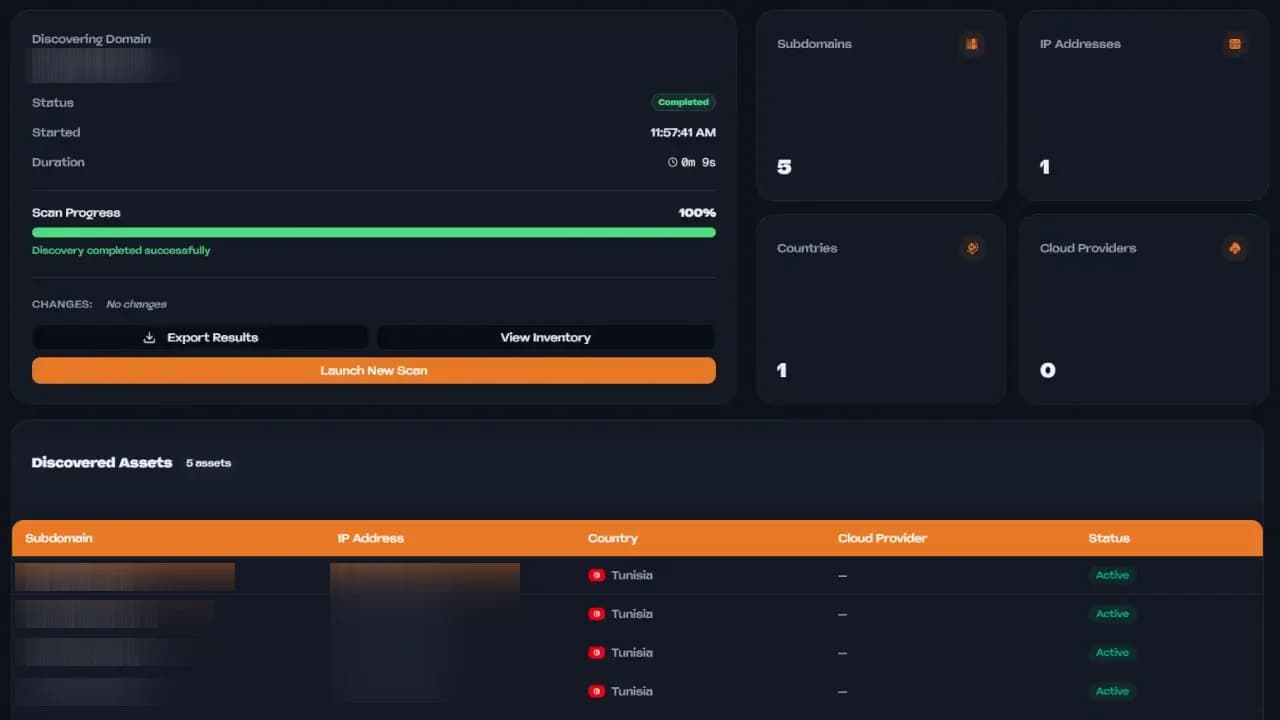 Détection automatique de vos actifs exposés