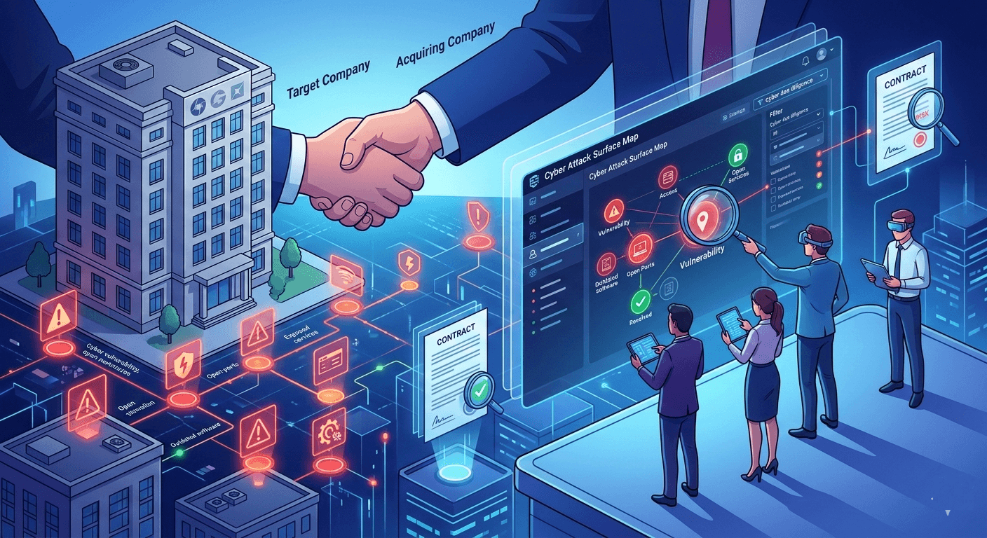 Acquisition d’entreprise : pourquoi l’EASM est indispensable en due diligence cyber